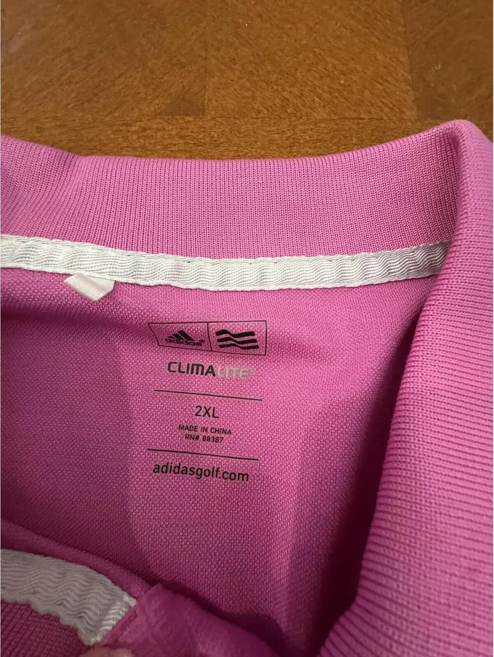 Adidas Climalite Pink Polo Shirt 2XL